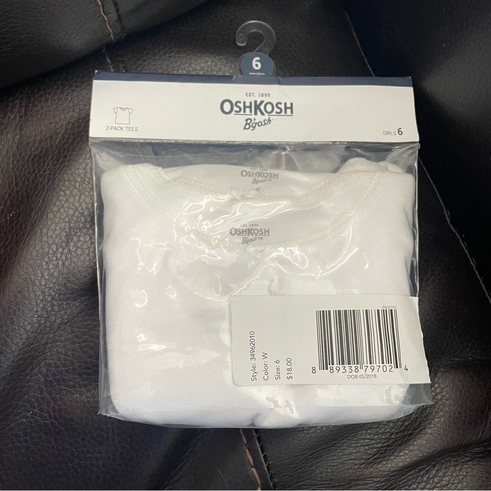 OshKosh B'gosh White 2-Pack Tees
